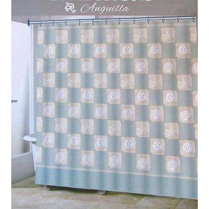 Traditions ANGUILLA Fabric Shower Curtain Shells